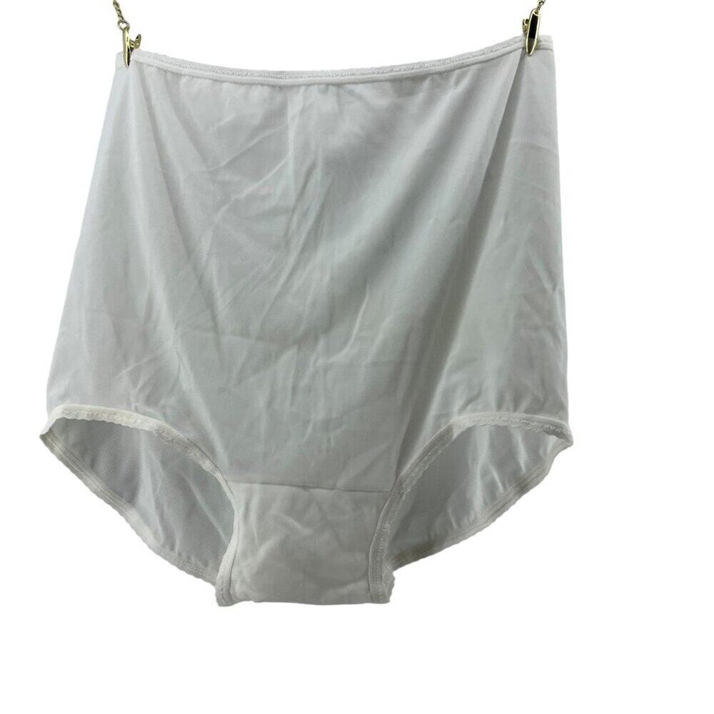 Bali Skimp Skamp Brief Panty Number 2633 Womens Size 8 White